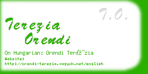 terezia orendi business card